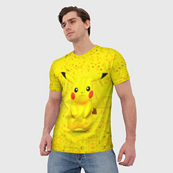 Футболка мужская Pikachu, цвет: 3D-принт — фото 2