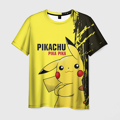 Мужская футболка Pikachu Pika Pika / 3D-принт – фото 1