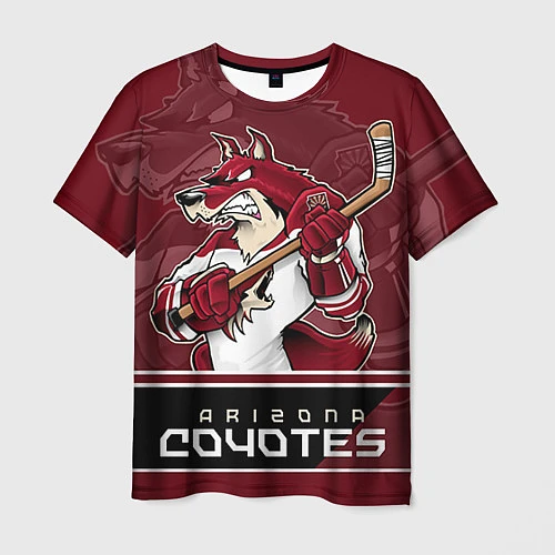 Мужская футболка Arizona Coyotes / 3D-принт – фото 1