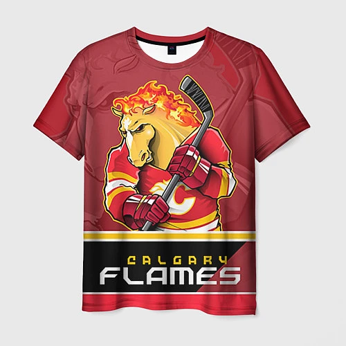 Мужская футболка Calgary Flames / 3D-принт – фото 1