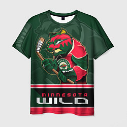 Футболка мужская Minnesota Wild, цвет: 3D-принт