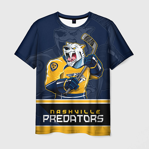 Мужская футболка Nashville Predators / 3D-принт – фото 1