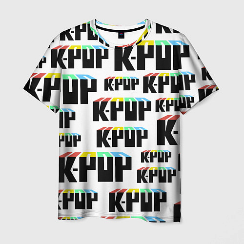 Мужская футболка K-pop Pattern / 3D-принт – фото 1