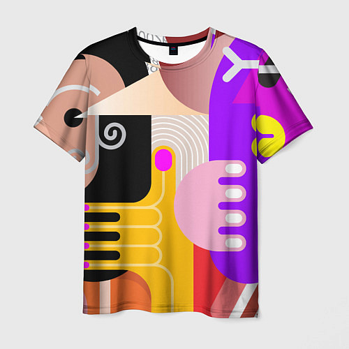 Мужская футболка Abstract-women / 3D-принт – фото 1