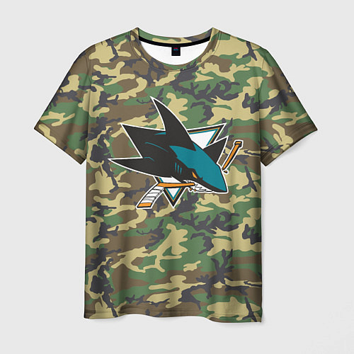 Мужская футболка Sharks Camouflage / 3D-принт – фото 1