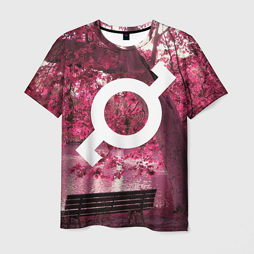 Мужская футболка 30 STM: Pink Glyph / 3D-принт – фото 1
