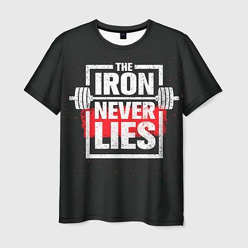 Мужская футболка The iron never lies / 3D-принт – фото 1
