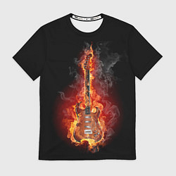Футболка мужская Адская гитара, цвет: 3D-принт