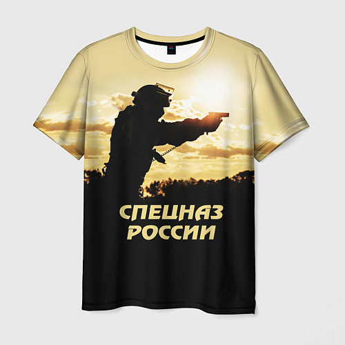 Мужская футболка Спецназ России / 3D-принт – фото 1