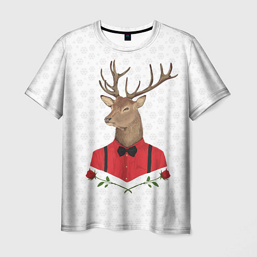 Мужская футболка Christmas Deer / 3D-принт – фото 1
