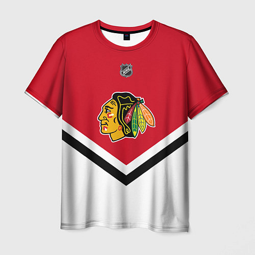 Мужская футболка NHL: Chicago Blackhawks / 3D-принт – фото 1