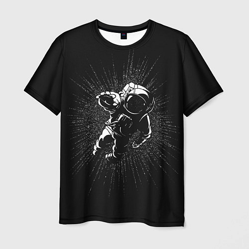 Мужская футболка Космическое прикосновение / 3D-принт – фото 1
