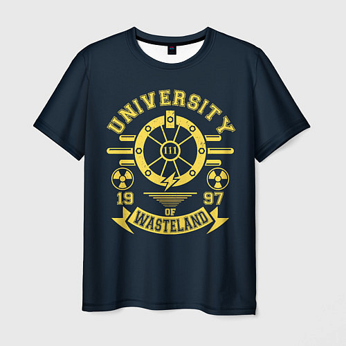 Мужская футболка University of Wasteland / 3D-принт – фото 1