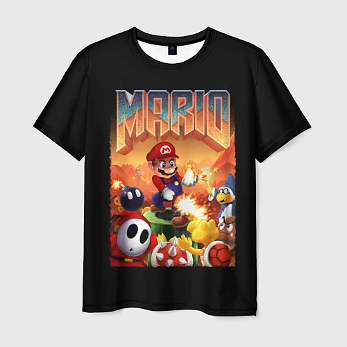 Мужская футболка Mario Doom / 3D-принт – фото 1