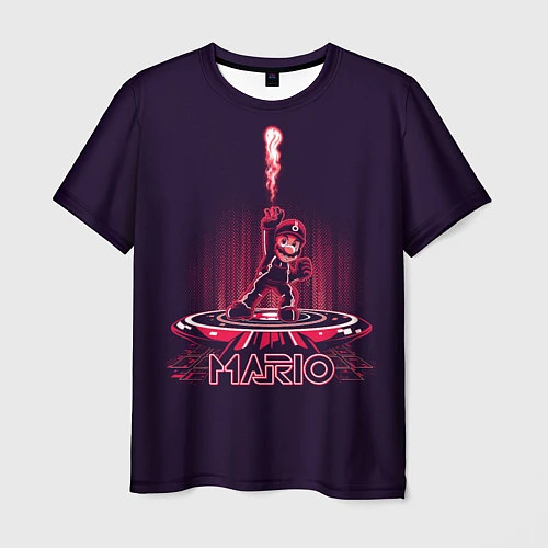 Мужская футболка Mario Tron / 3D-принт – фото 1