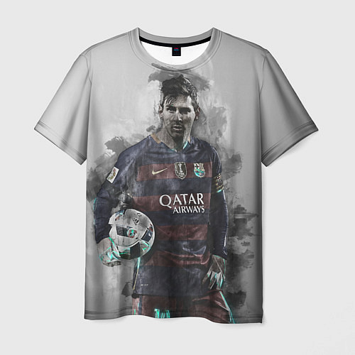 Мужская футболка Lionel Messi / 3D-принт – фото 1