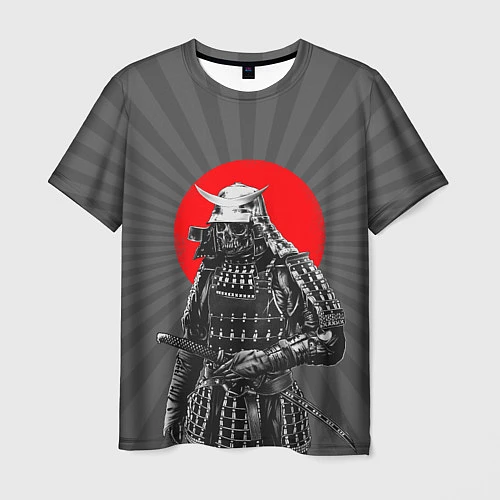 Мужская футболка Мертвый самурай / 3D-принт – фото 1