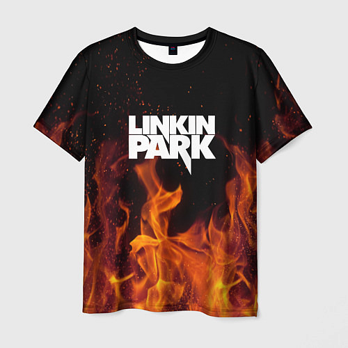 Мужская футболка Linkin Park: Hell Flame / 3D-принт – фото 1