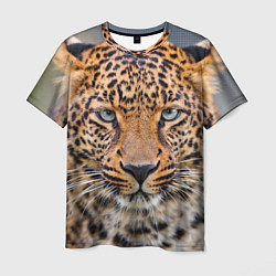 Футболка мужская Грустный леопард, цвет: 3D-принт