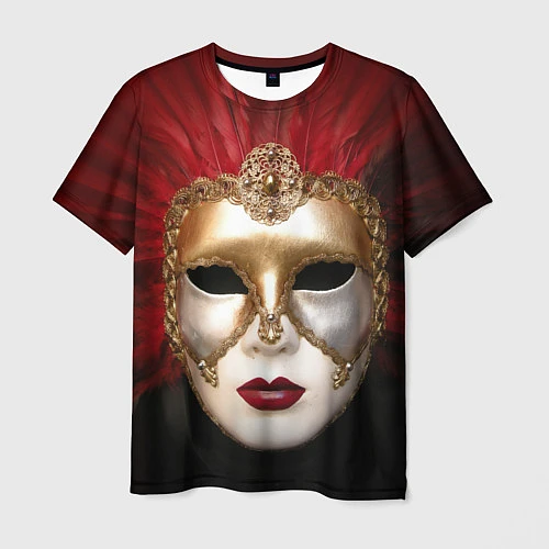 Мужская футболка Венецианская маска / 3D-принт – фото 1