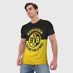 Футболка мужская Borussia Dortmund FC, цвет: 3D-принт — фото 2