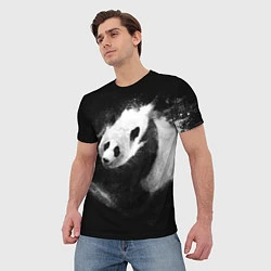 Футболка мужская Молочная панда, цвет: 3D-принт — фото 2