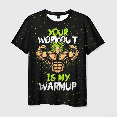 Мужская футболка My Workout / 3D-принт – фото 1