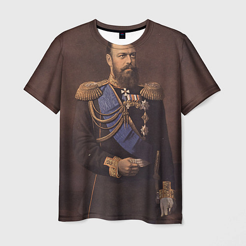 Мужская футболка Александр III Миротворец / 3D-принт – фото 1