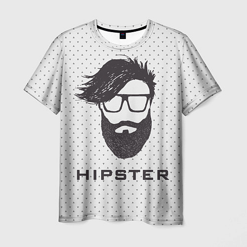 Мужская футболка Hipster / 3D-принт – фото 1