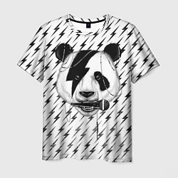 Футболка мужская Панда вокалист, цвет: 3D-принт