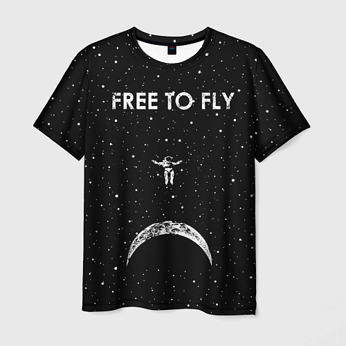 Мужская футболка Free to Fly / 3D-принт – фото 1