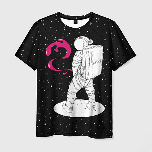 Мужская футболка Космическая струя / 3D-принт – фото 1