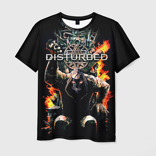 Мужская футболка Disturbed: Flame Throne / 3D-принт – фото 1
