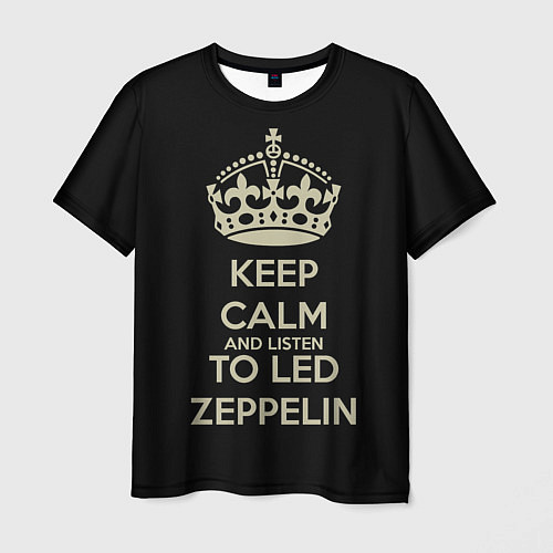 Мужская футболка Keep Calm & Led Zeppelin / 3D-принт – фото 1