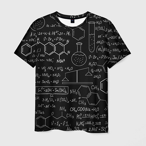 Мужская футболка Химия / 3D-принт – фото 1