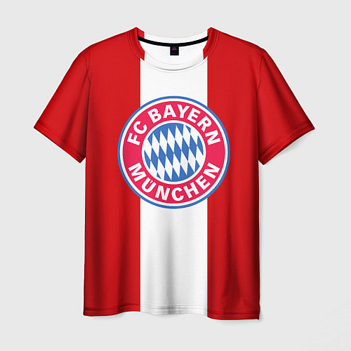 Мужская футболка Bayern FC: Red line / 3D-принт – фото 1
