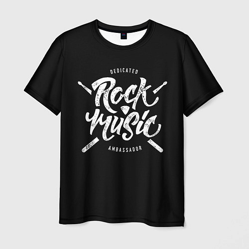 Мужская футболка Rock Music / 3D-принт – фото 1