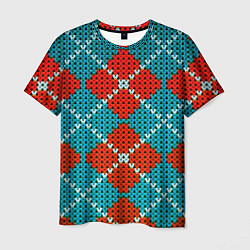 Футболка мужская Knitting pattern, цвет: 3D-принт