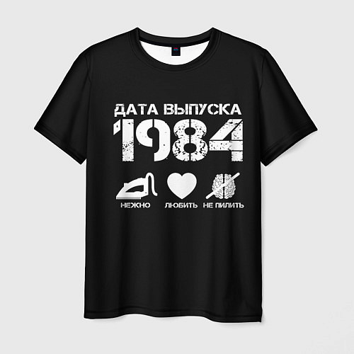 Мужская футболка Дата выпуска 1984 / 3D-принт – фото 1