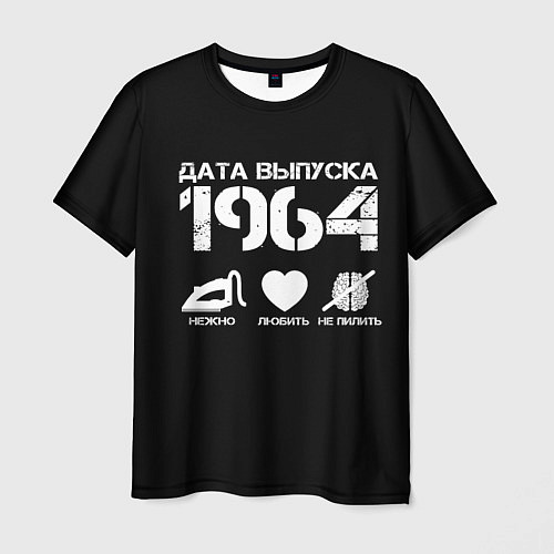 Мужская футболка Дата выпуска 1964 / 3D-принт – фото 1