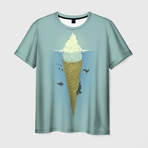 Мужская футболка Мороженко / 3D-принт – фото 1