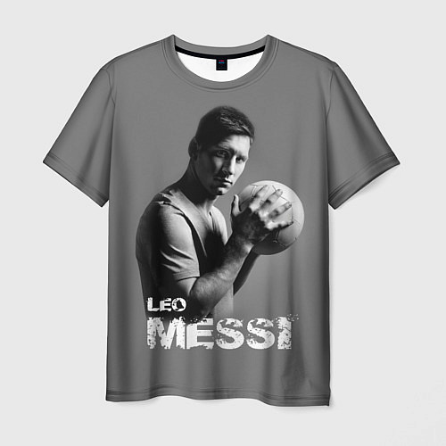 Мужская футболка Leo Messi / 3D-принт – фото 1