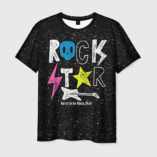 Мужская футболка Rock Star / 3D-принт – фото 1