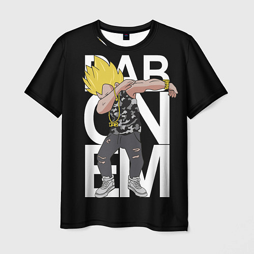 Мужская футболка Dab On Em Rap / 3D-принт – фото 1