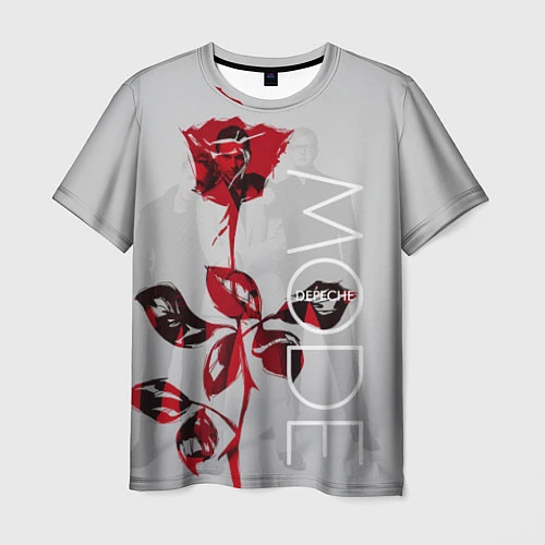 Мужская футболка Depeche Mode: Red Rose / 3D-принт – фото 1