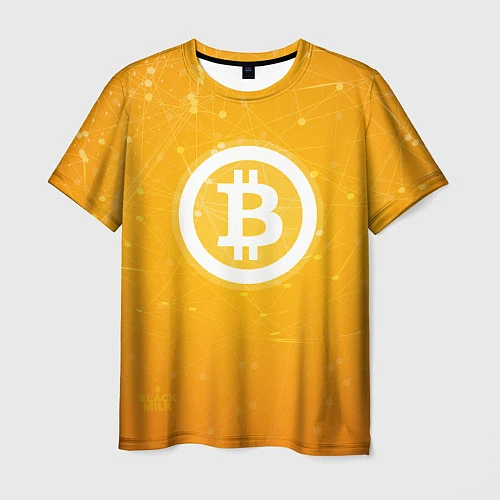 Мужская футболка Bitcoin Orange / 3D-принт – фото 1