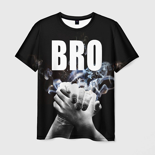 Мужская футболка BRO / 3D-принт – фото 1