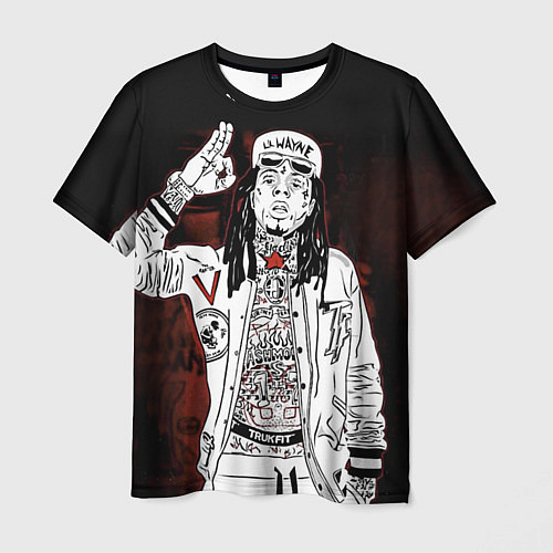 Мужская футболка Lil Wayne: street style / 3D-принт – фото 1