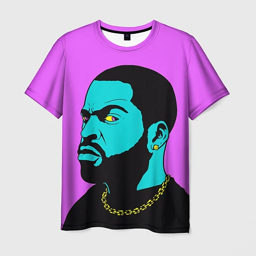 Мужская футболка Ice Cube: Neon colour / 3D-принт – фото 1
