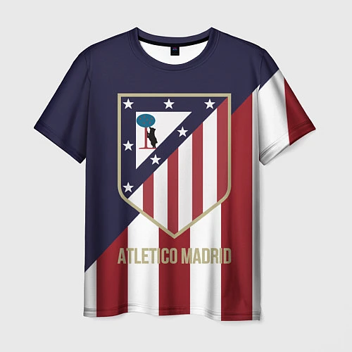 Мужская футболка FC Atletico Madrid / 3D-принт – фото 1
